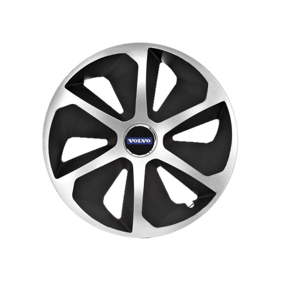 Set 4 capace roti Roco Gri-Negru R15 Compatibil Cu Volvo