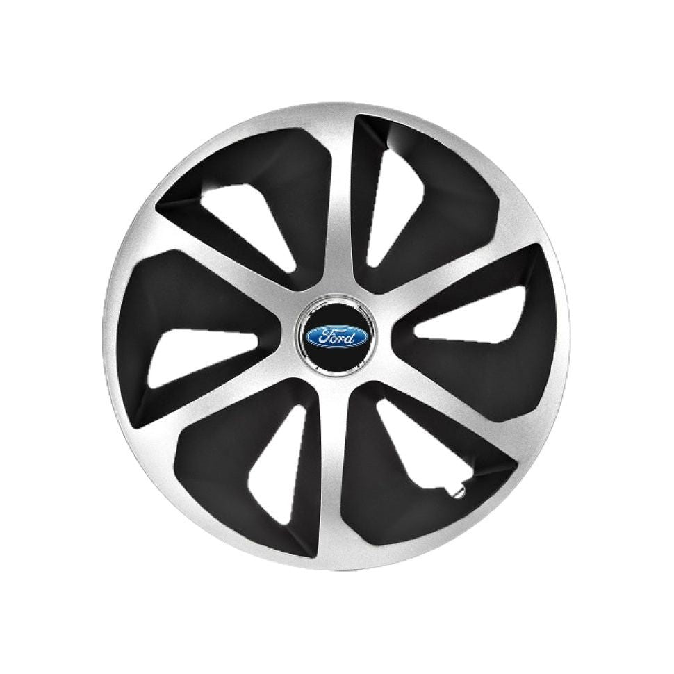 Set 4 capace roti Roco Gri-Negru R16 pentru gama auto Ford