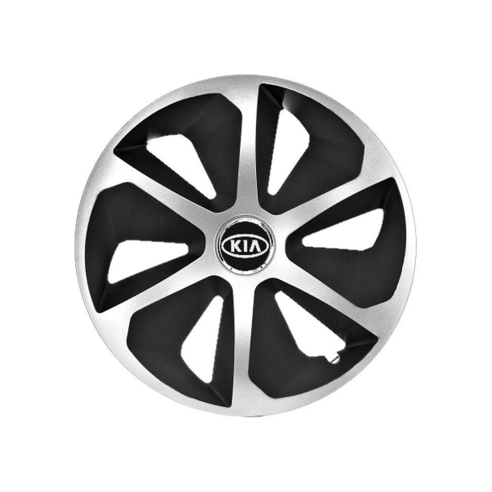 Set 4 capace roti Roco Gri-Negru R16 pentru gama auto Kia