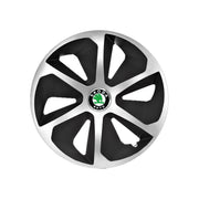 Set 4 capace roti Roco Gri-Negru R16 Compatibil Cu Skoda