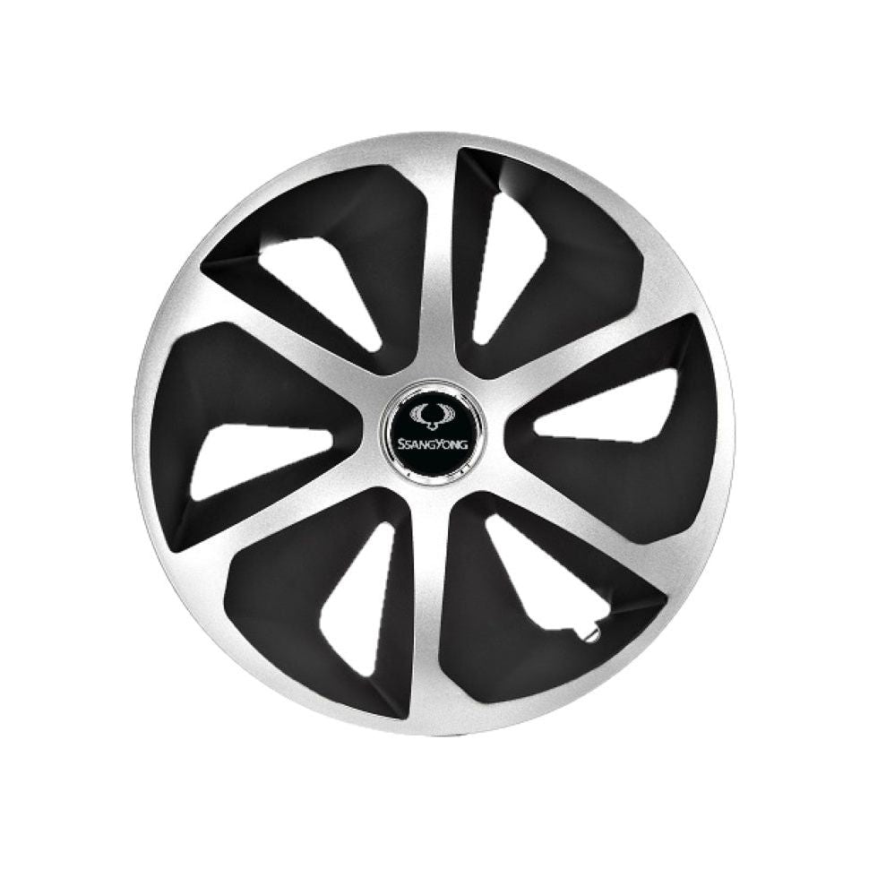 4 darabos Roco szürke-fekete kerékborítás készlet R16 SsangYong kompatibilis