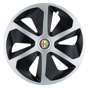 Set 4 capace roti Roco Gri-Negru R17 pentru gama auto Alfa Romeo