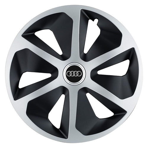 Set 4 capace roti Roco Gri-Negru R17 pentru gama auto Audi
