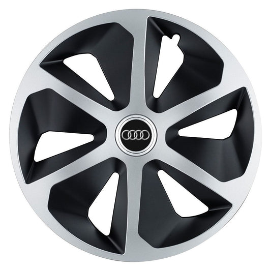 Set 4 capace roti Roco Gri-Negru R17 pentru gama auto Audi