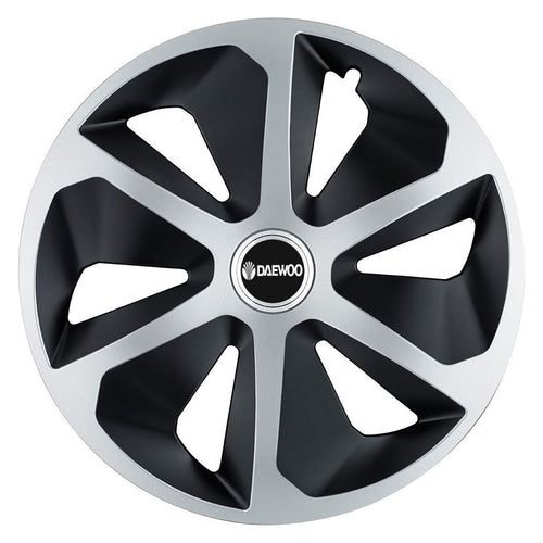 Set 4 capace roti Roco Gri-Negru R17 pentru gama auto Daewoo