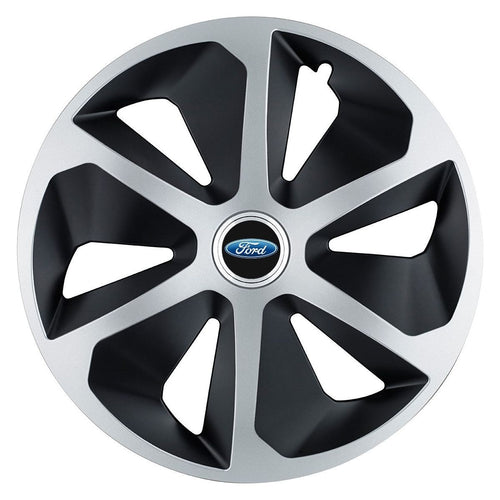 Set 4 capace roti Roco Gri-Negru R17 pentru gama auto Ford