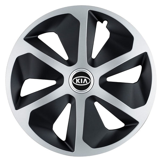 Set 4 capace roti Roco Gri-Negru R17 pentru gama auto Kia