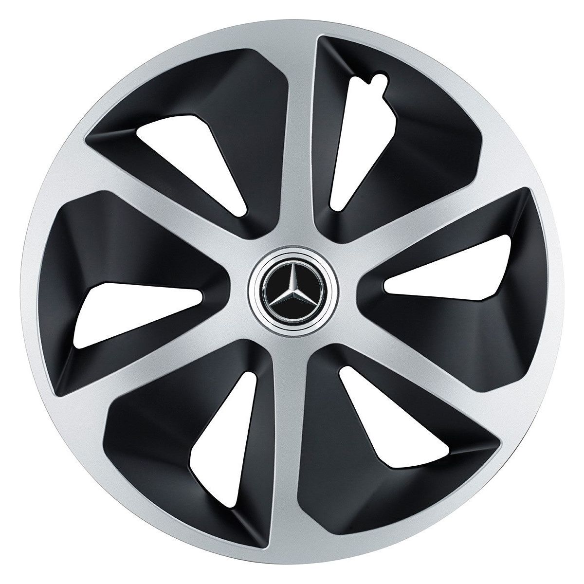 Set 4 capace roti Roco Gri-Negru R17 pentru gama auto Mercedes-Benz