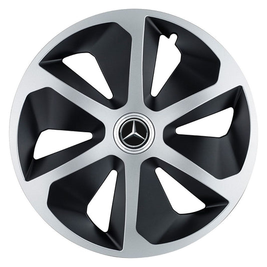 Комплект 4 таса Roco Сиво-Черен R17 за автомобили Mercedes-Benz