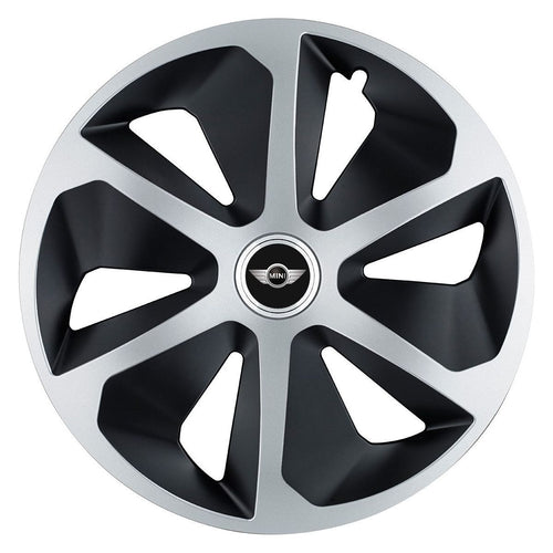 Set 4 capace roti Roco Gri-Negru R17 pentru gama auto Mini