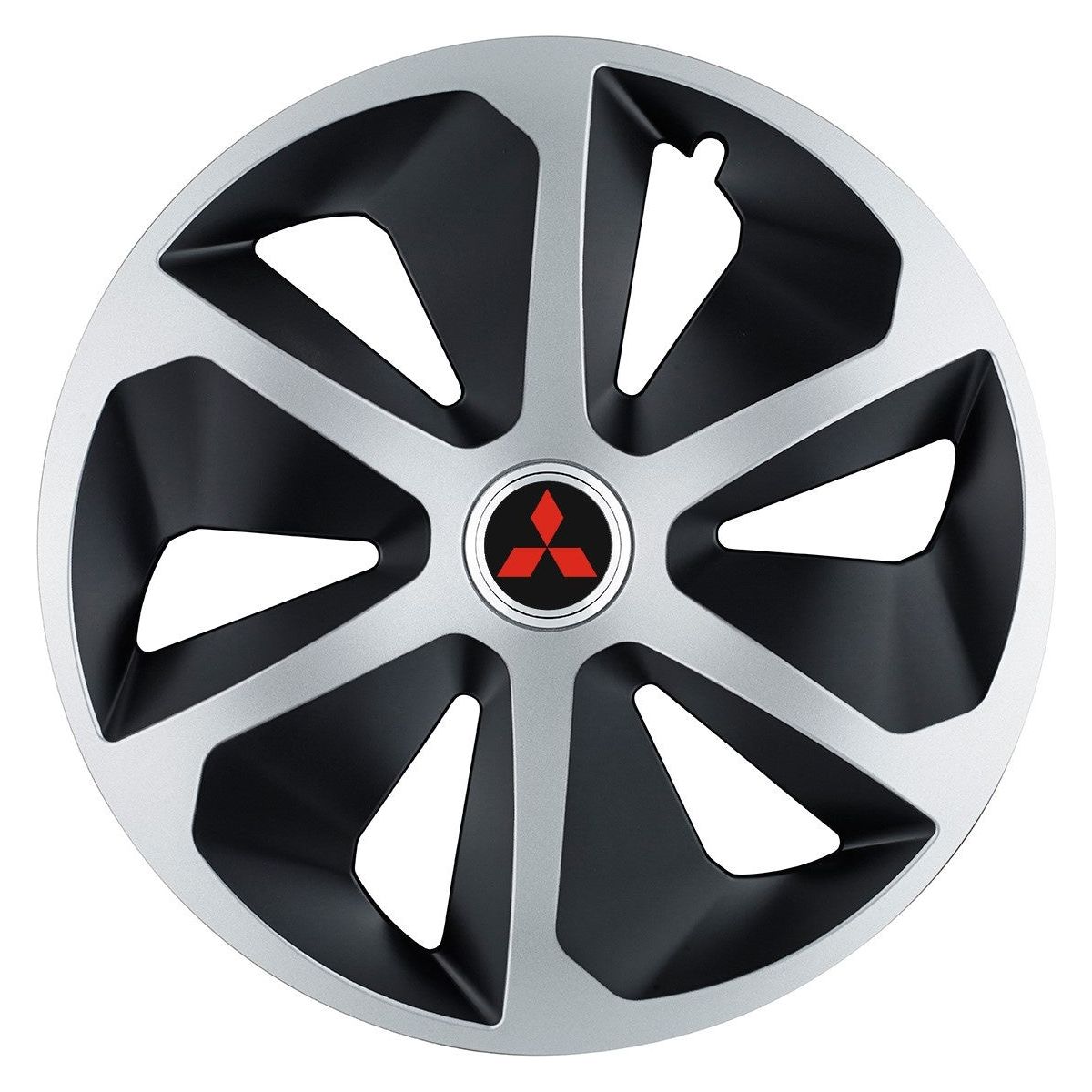 Set 4 capace roti Roco Gri-Negru R17 pentru gama auto Mitsubishi