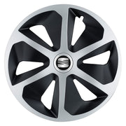 Set 4 capace roti Roco Gri-Negru R17 pentru gama auto Seat