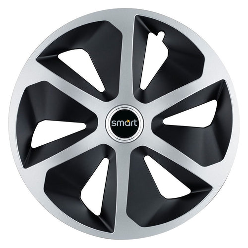 Комплект 4 таса Roco Сиво-черно R17 за автомобили Smart