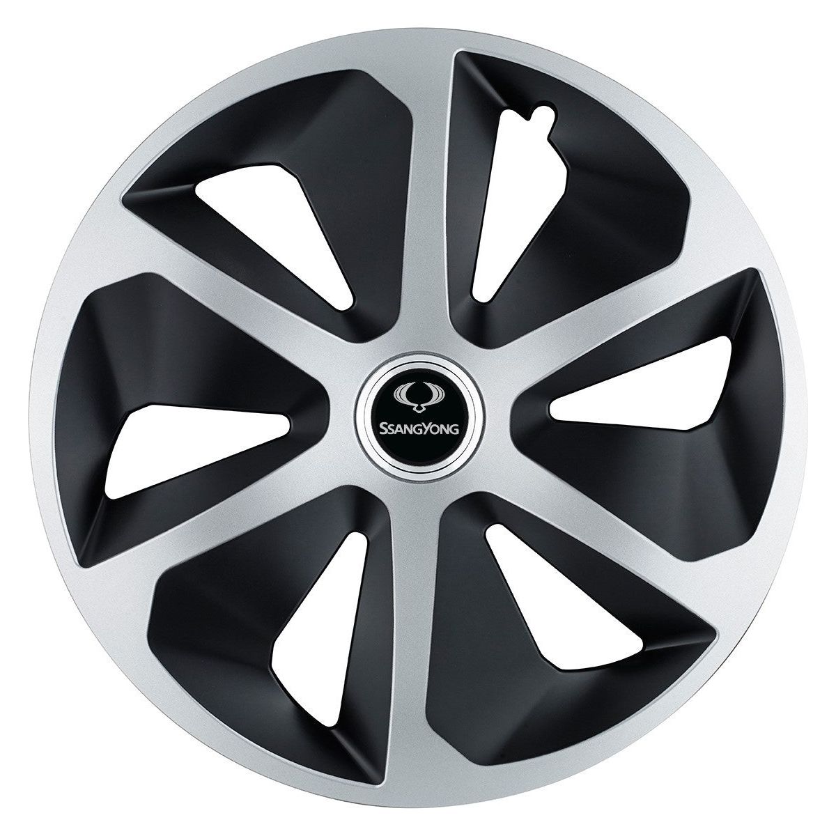 Set 4 capace roti Roco Gri-Negru R17 pentru gama auto SsangYoung