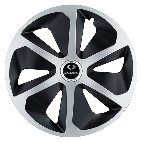 Set 4 capace roti Roco Gri-Negru R17 pentru gama auto SsangYoung