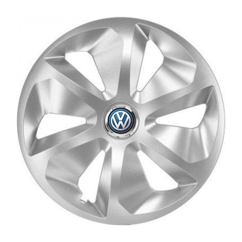 Set 4 Capace Roti Roco Gri R15, pentru Volkswagen