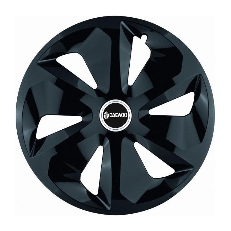 Set 4 Capace Roti Roco Negru R14, pentru Daewoo