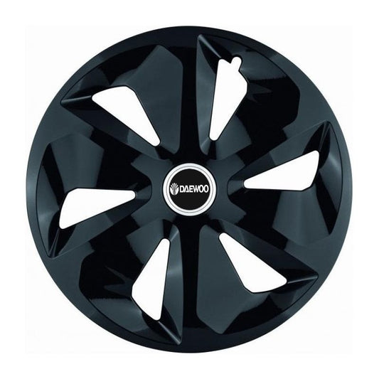 Set 4 Capace Roti Roco Negru R14, pentru Daewoo