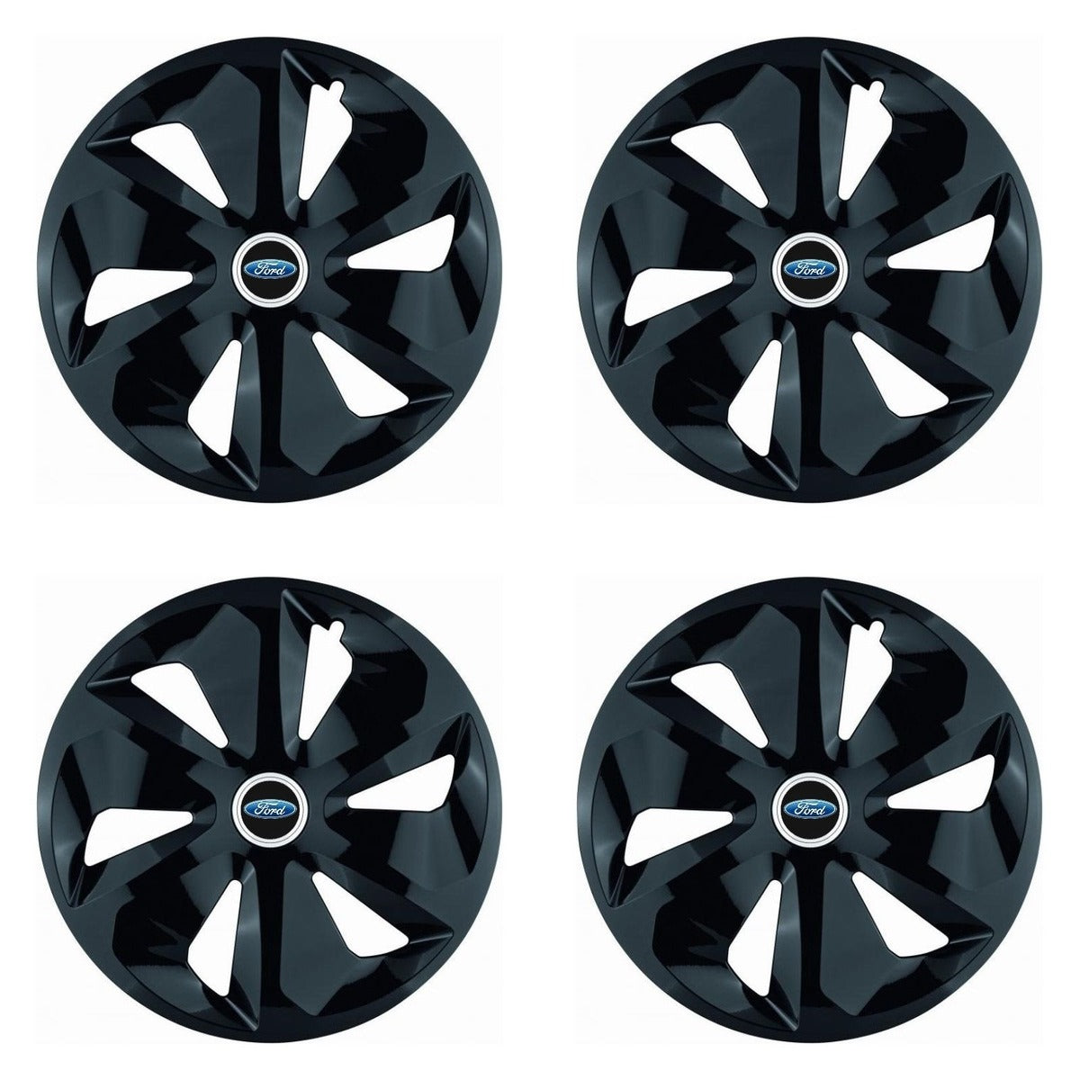 Set 4 Capace Roti Roco Negru R14, pentru Ford