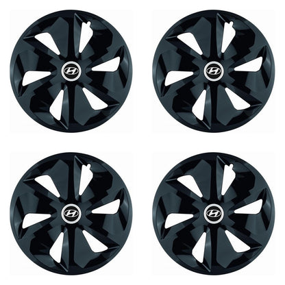 Set 4 Capace Roti Roco Negru R14, pentru Hyundai