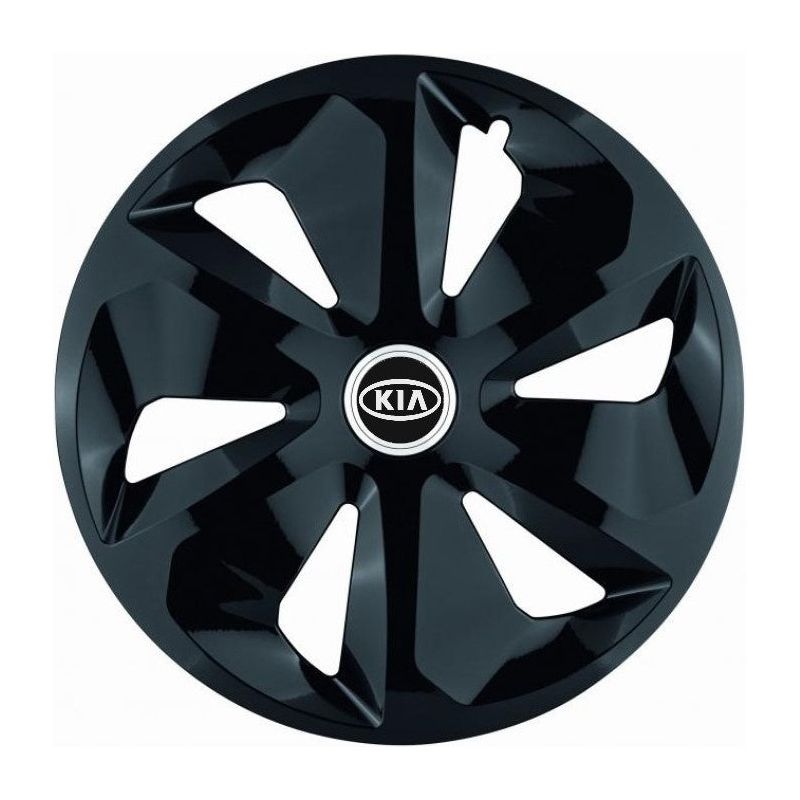 Set 4 Capace Roti Roco Negru R14, pentru Kia