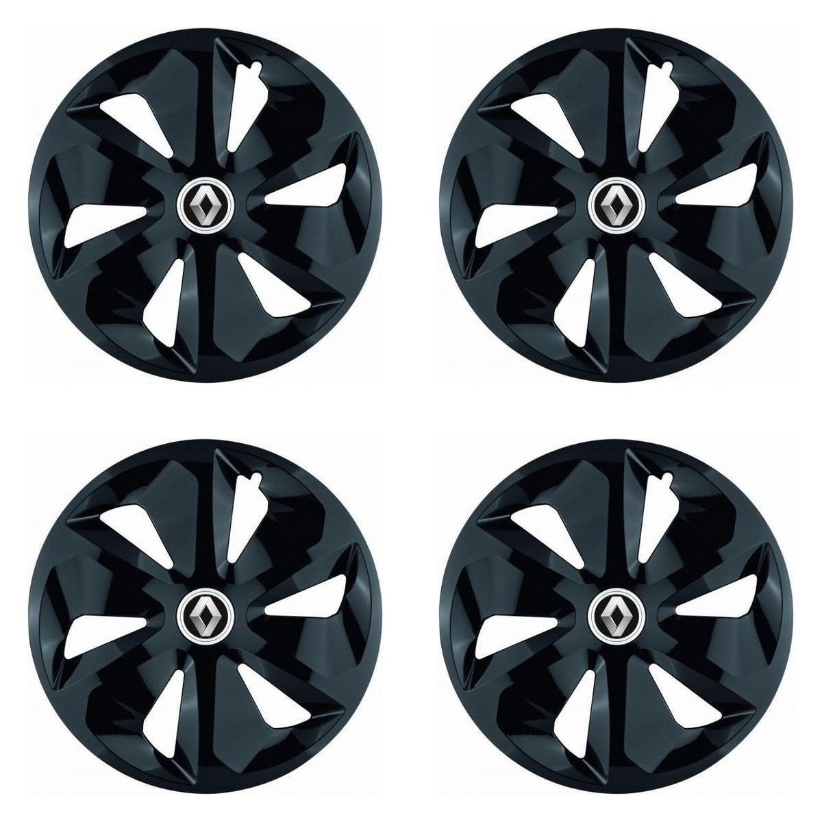 Set 4 Capace Roti Roco Negru R14, pentru Renault