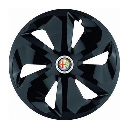 Set 4 Capace Roti Roco Negru R15, pentru Alfa Romeo, model roco negru