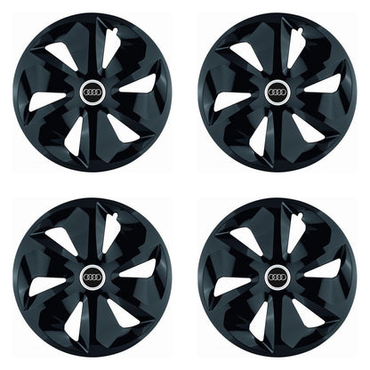 Set 4 Capace Roti Roco Negru R15, pentru Audi, model roco negru