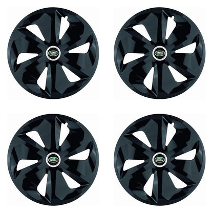 Set 4 Capace Roti Roco Negru R15, pentru Land Rover