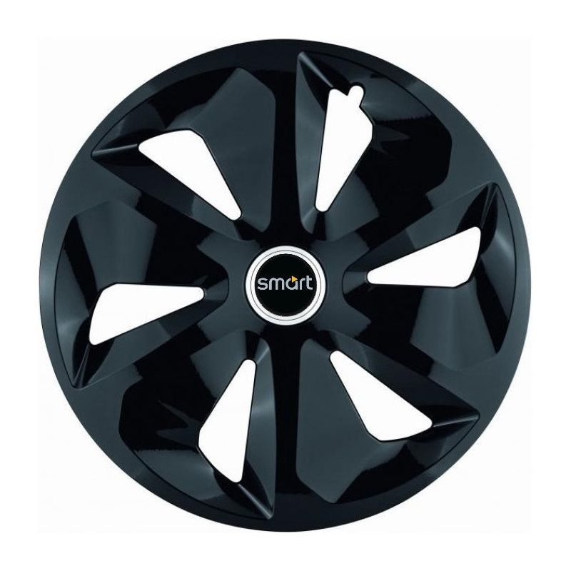 Set 4 Capace Roti Roco Negru R15, pentru Smart