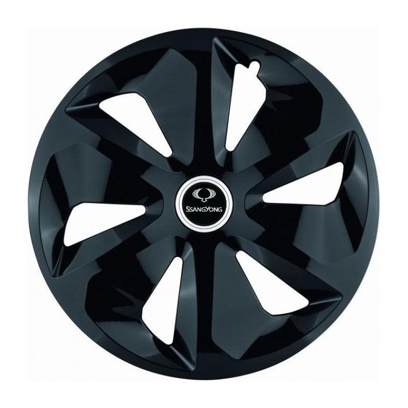 Set 4 Capace Roti Roco Negru R15, pentru SsangYoung