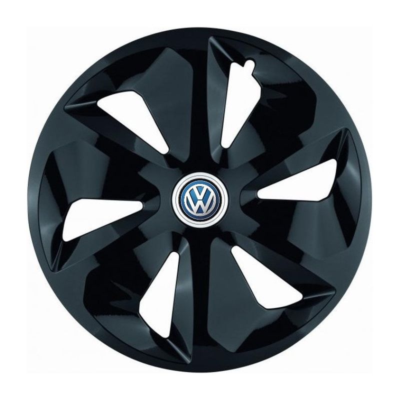 Set 4 Capace Roti Roco Negru R15, pentru Volkswagen