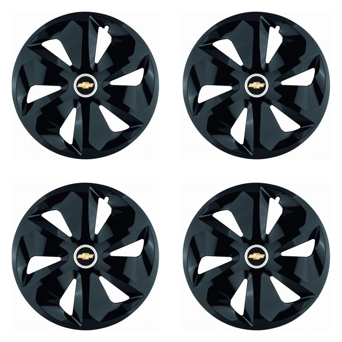 Set 4 Capace Roti Roco Negru R16, pentru Chevrolet
