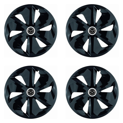 Set 4 Capace Roti Roco Negru R16, pentru Mazda