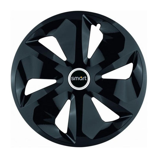 Set 4 Capace Roti Roco Negru R16, pentru Smart
