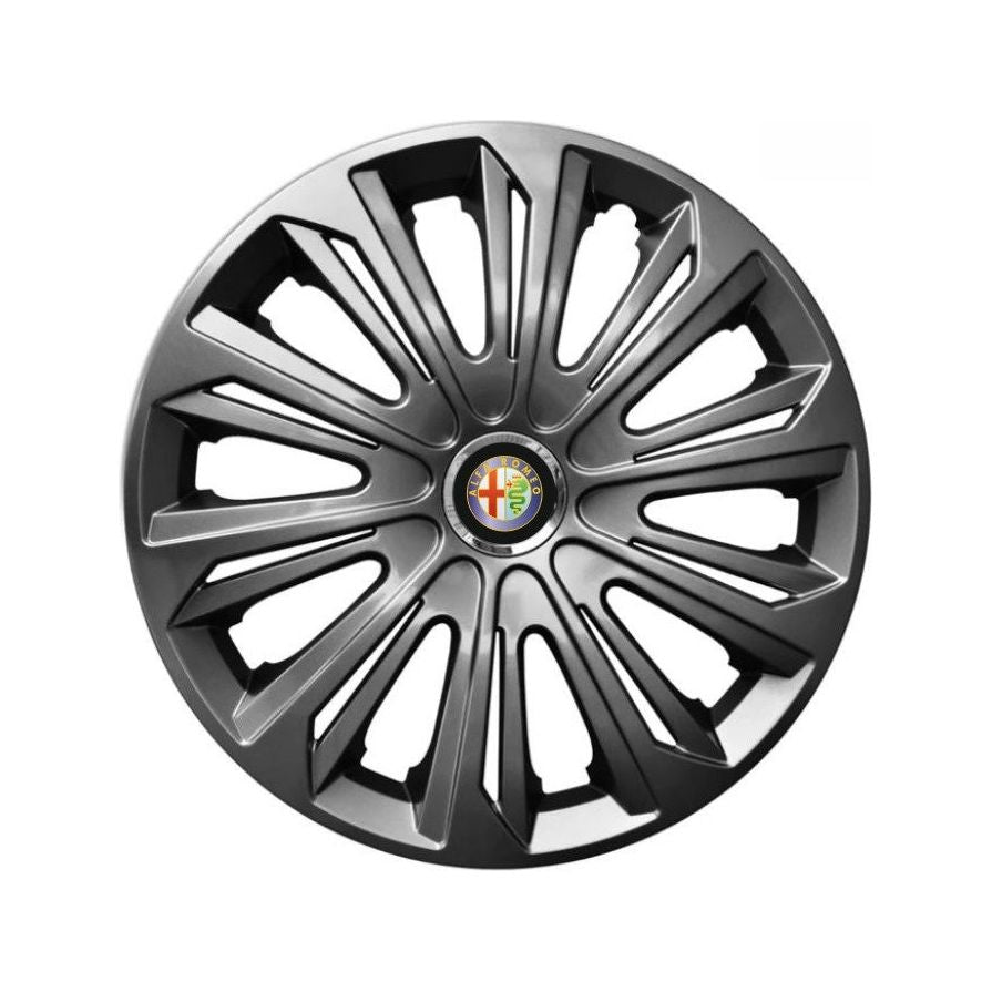 Set 4 capace roti strong grafit R15 Compatibil Cu Alfa Romeo