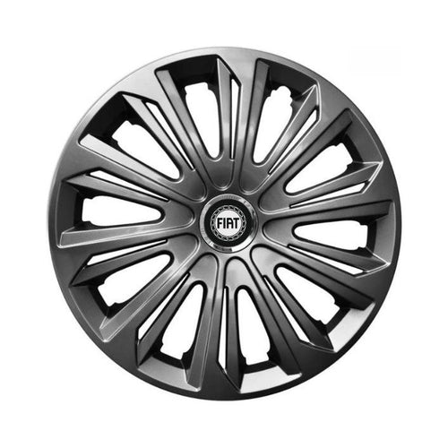 Set 4 capace roti strong grafit R15 Compatibil Cu Fiat