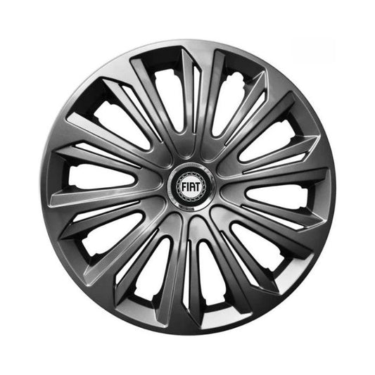Set 4 capace roti strong grafit R15 Compatibil Cu Fiat