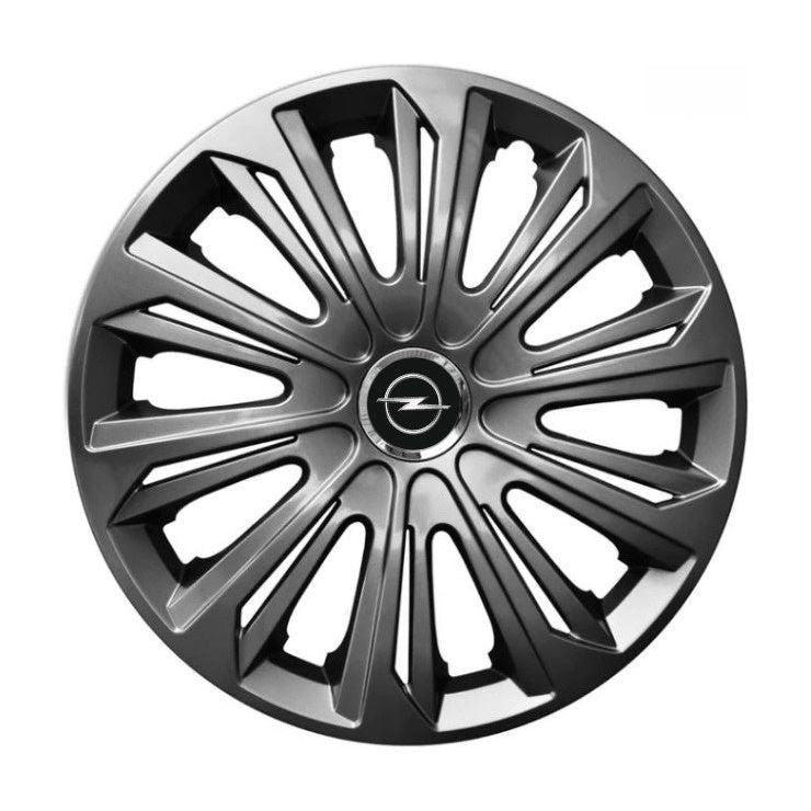 Set 4 capace roti strong grafit R15 Compatibil Cu Opel