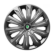 4 db-os erős grafit keréktárcsa készlet R15 kompatibilis a Skoda modellekkel