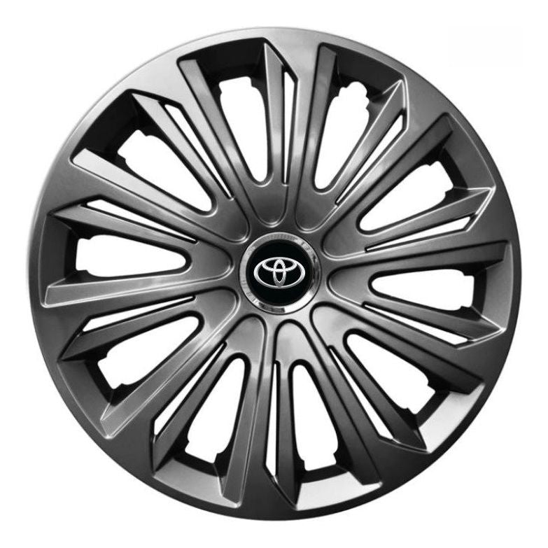 Set 4 capace roti strong grafit R15 Compatibil Cu Toyota