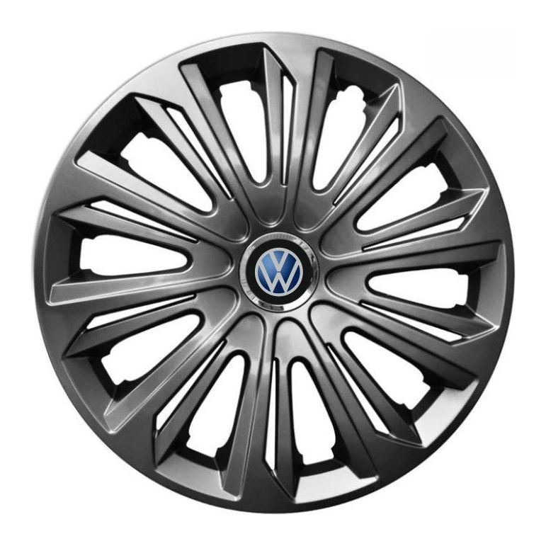 Set 4 capace roti strong grafit R15 Compatibil Cu VW