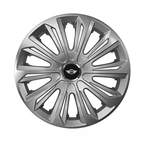 Set 4 capace roti Strong silver varnished R15 Compatibil Cu Mini Cooper