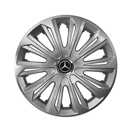 Set 4 capace roti Strong silver varnished R15 Compatibil Cu Mercedes-Benz