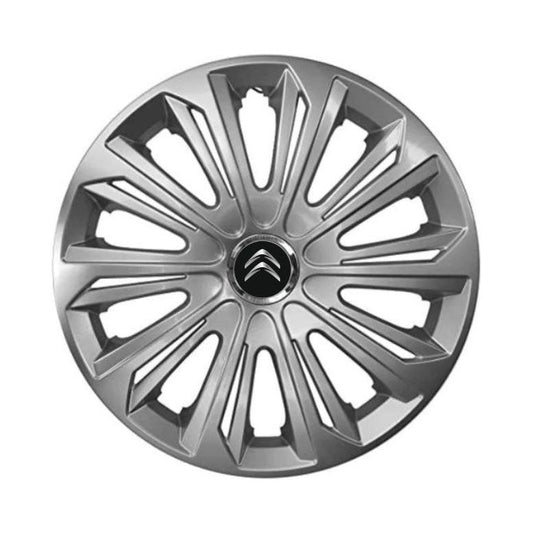Set 4 capace roti Strong silver varnished R16 Compatibil Cu Citroen