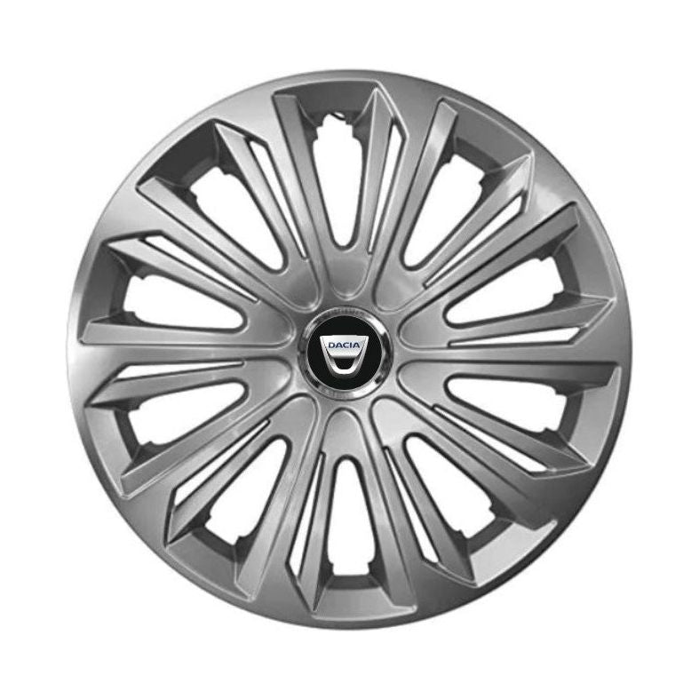 Set 4 capace roti Strong silver varnished R16 Compatibil Cu Dacia