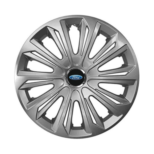 Set 4 capace roti Strong silver varnished R16 Compatibil Cu Ford