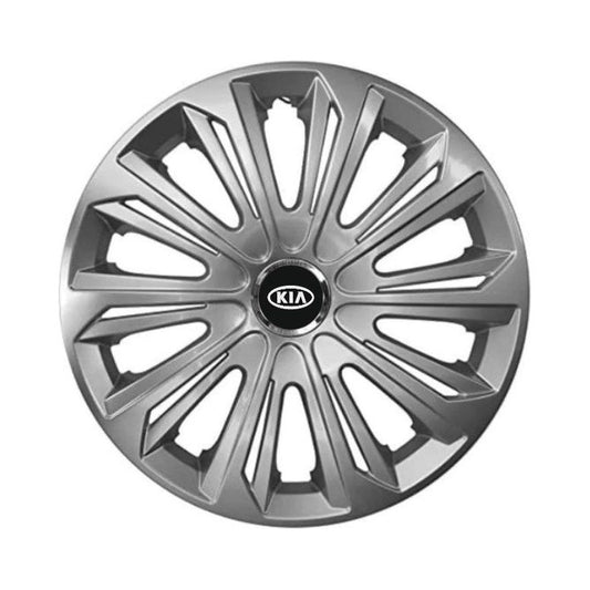 Set 4 capace roti Strong silver varnished R16 Compatibil Cu Kia