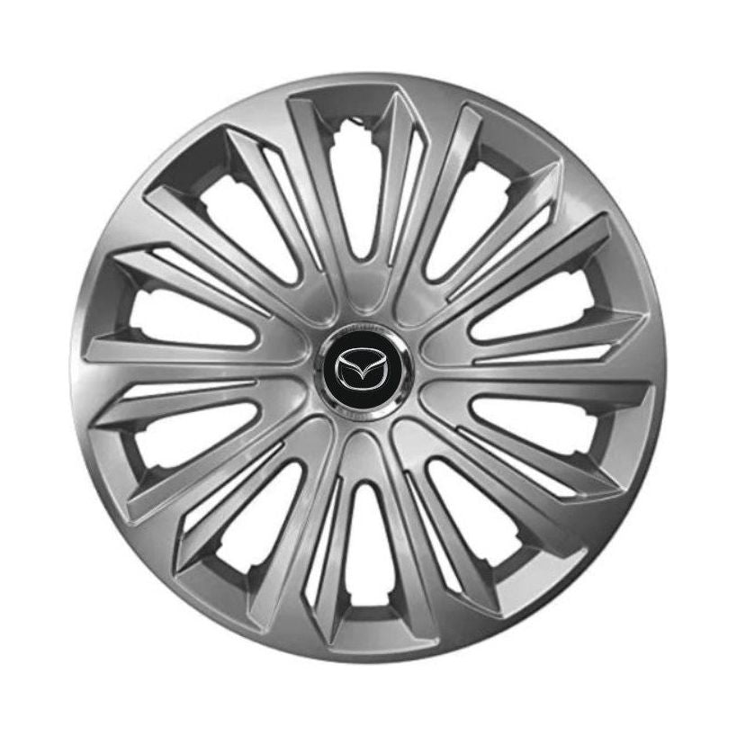4 db-os dísztárcsa készlet Erős ezüst lakkozású R16 Mazda kompatibilis