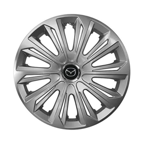 4 db-os dísztárcsa készlet Erős ezüst lakkozású R16 Mazda kompatibilis